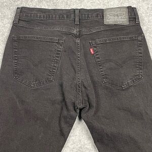 Levis 505 Black Mens 34x32 Straight Fit‎ Denim 5 Pocket Jeans Y2K Grunge